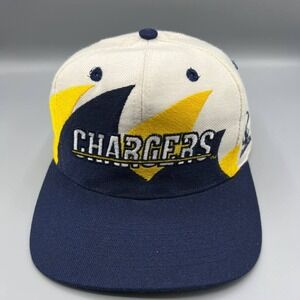 Vintage Los Angeles Chargers Hat Double Sharkstooth Logo Athletics Snap Back Cap